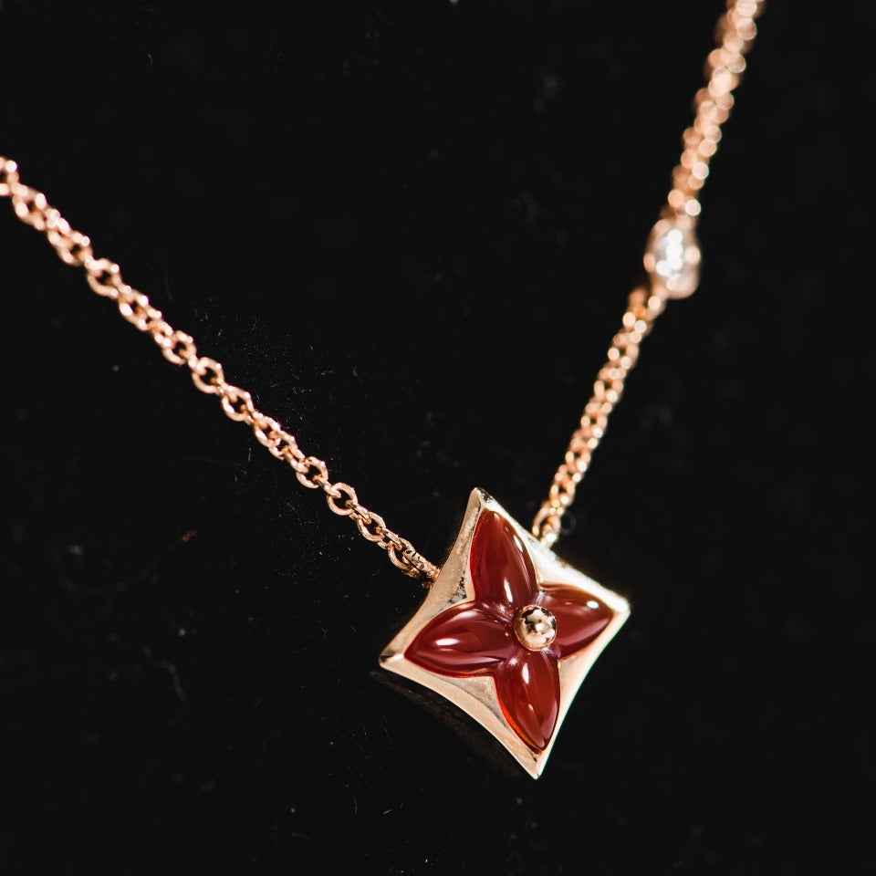 [Everoly JW]Sternkette Roségold 1 Diamant