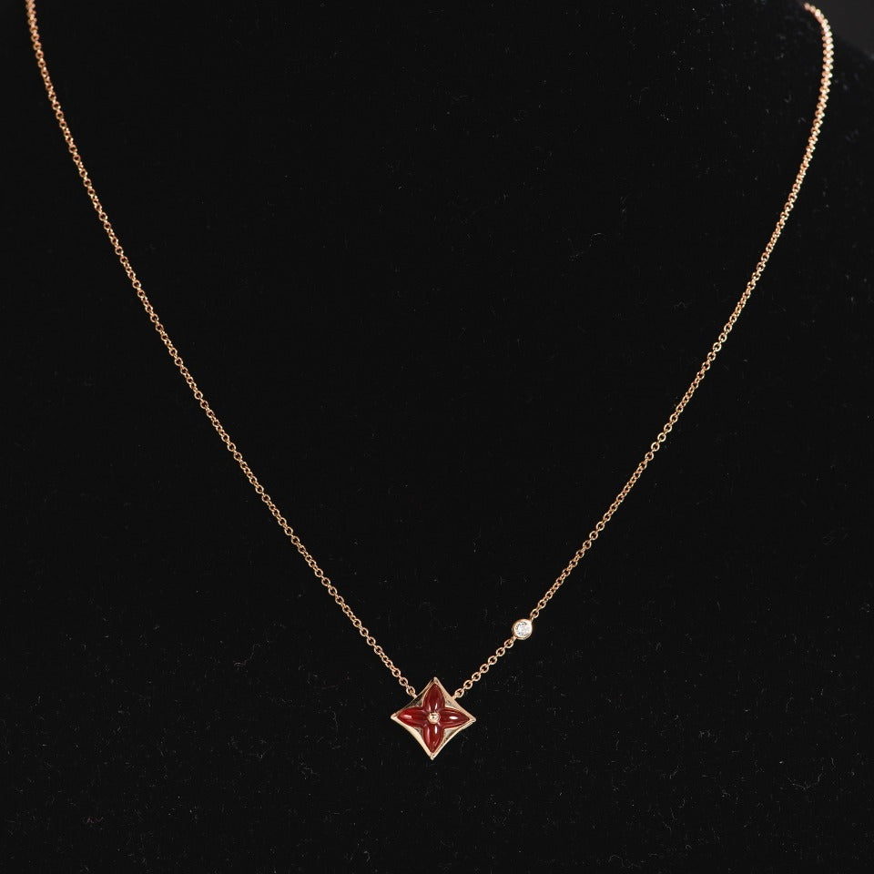 [Everoly JW]Sternkette Roségold 1 Diamant