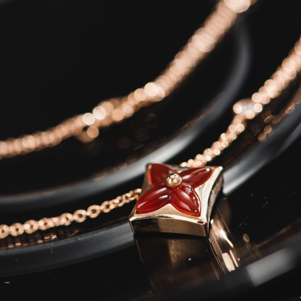 [Everoly JW]Sternkette Roségold 1 Diamant