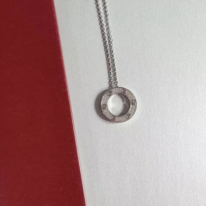 [Everoly JW]LOVE NECKLACE ADJUSTABLE SILVER