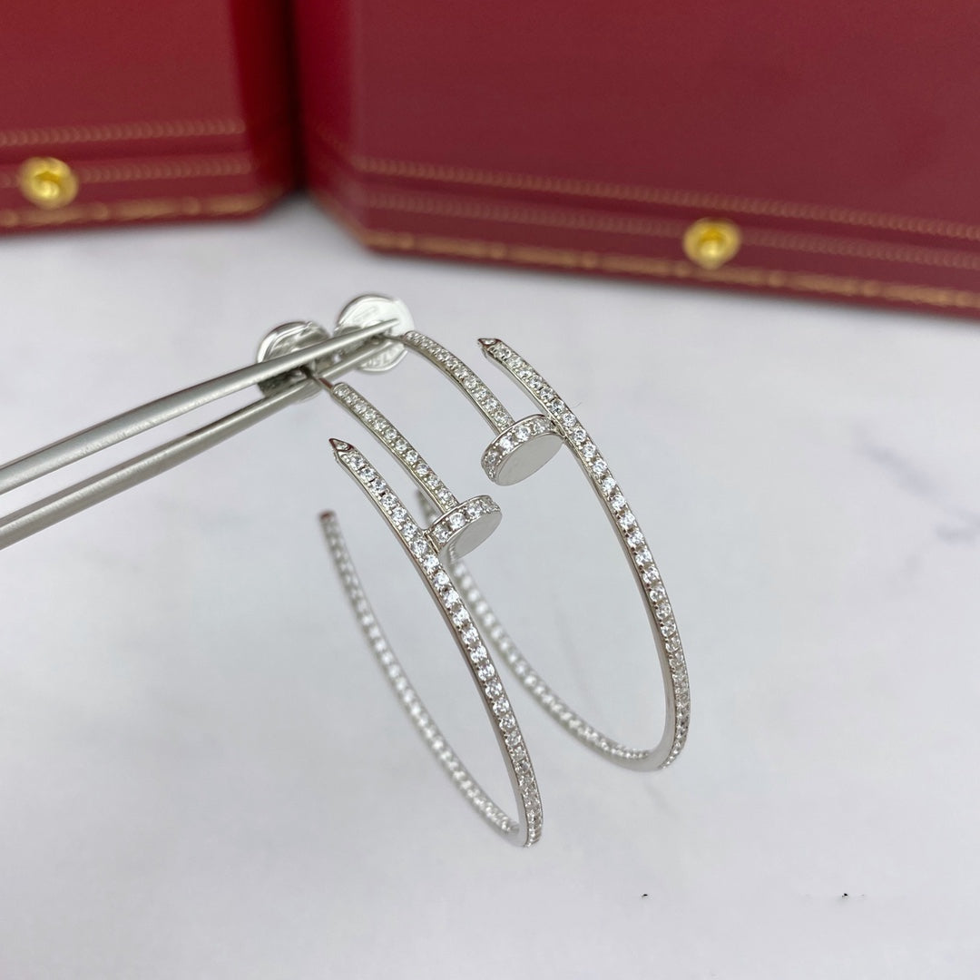 [Everoly JW]JUSTE EARRINGS FULL DIAMONDS 1.8MM