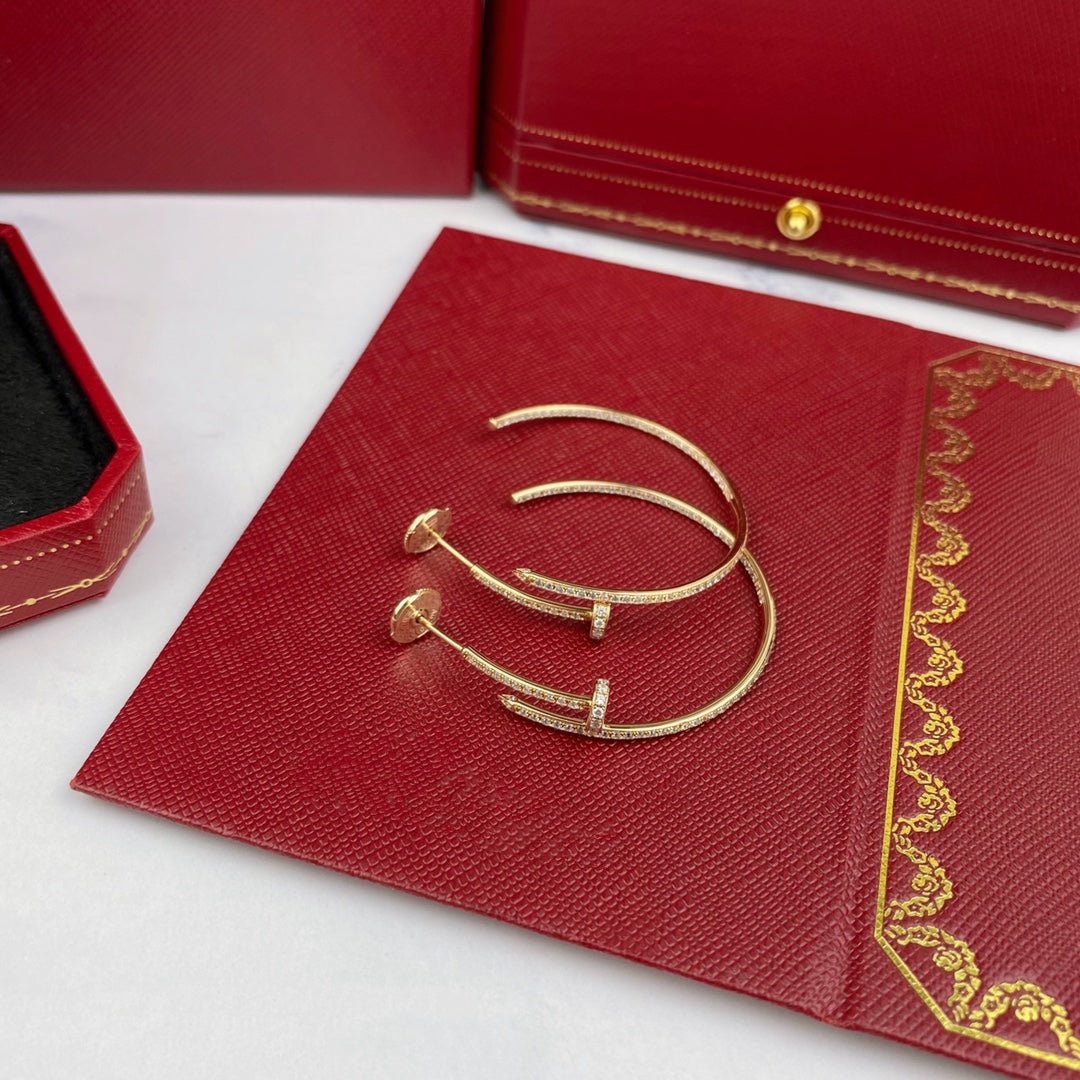 [Everoly JW]JUSTE EARRINGS FULL DIAMONDS 1.8MM