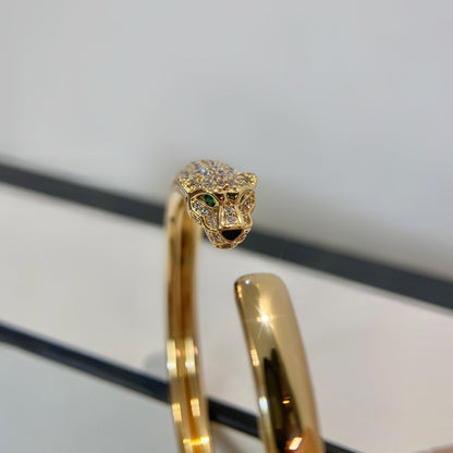 [Everoly JW] PANTHERE GOLD DIAMANT OFFENES ARMBAND