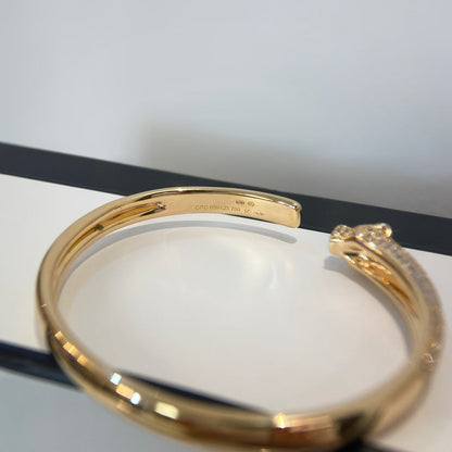[Everoly JW] PANTHERE GOLD DIAMANT OFFENES ARMBAND