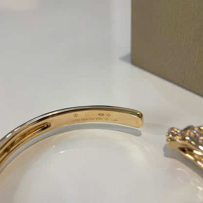 [Everoly JW] PANTHERE GOLD DIAMANT OFFENES ARMBAND