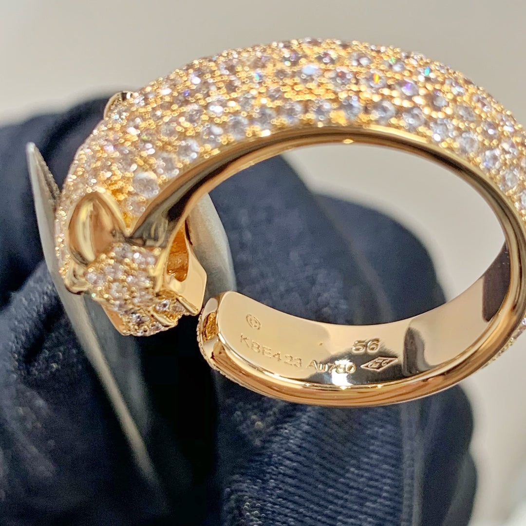 [Everoly JW]PANTHERE PINK GOLD DIAMOND RING