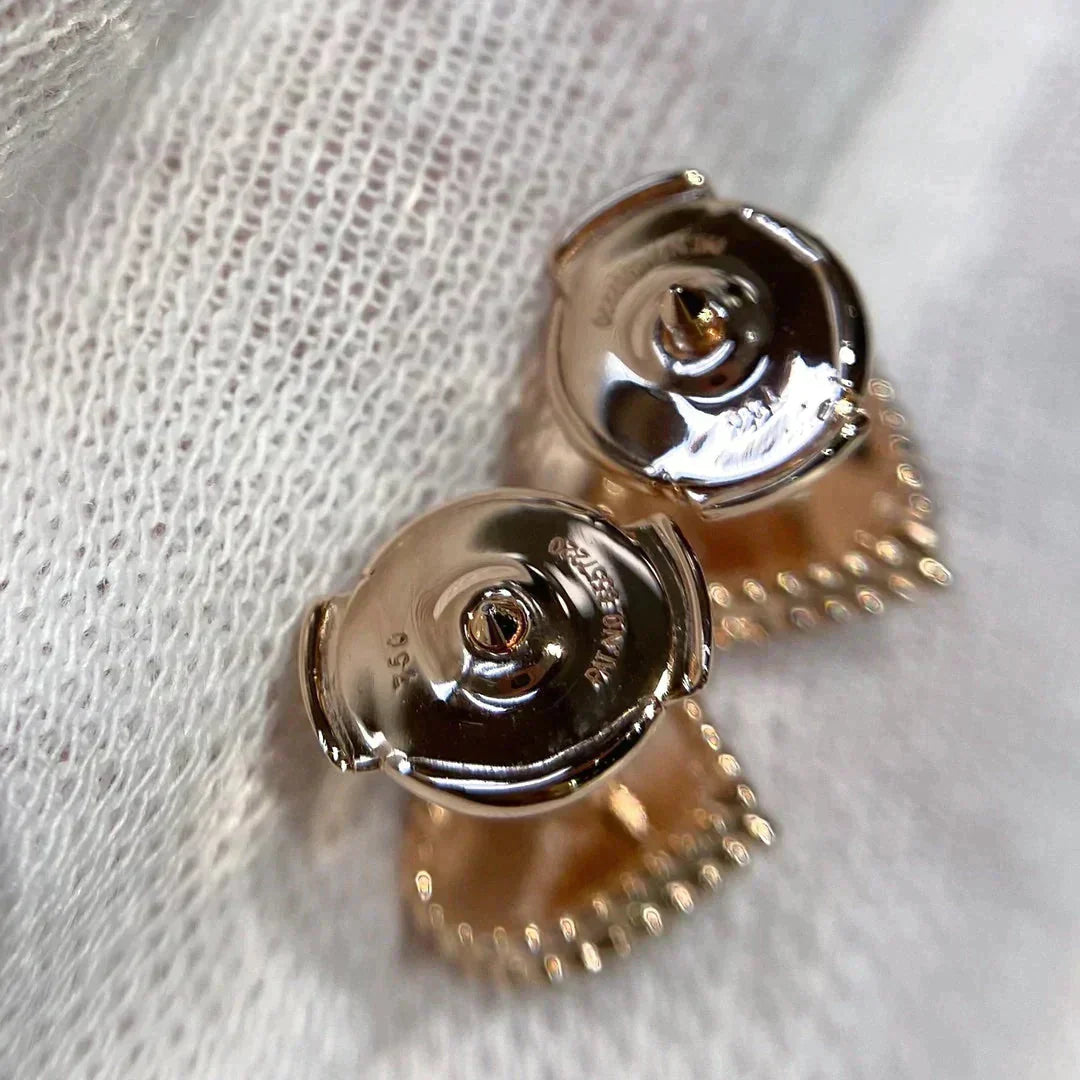 [Everoly JW]HEART CARNELIAN STUD EARRINGS