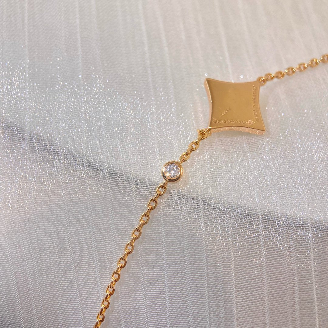 [Everoly JW]COLOR STAR ROSA GOLD DIAMANT ARMBAND