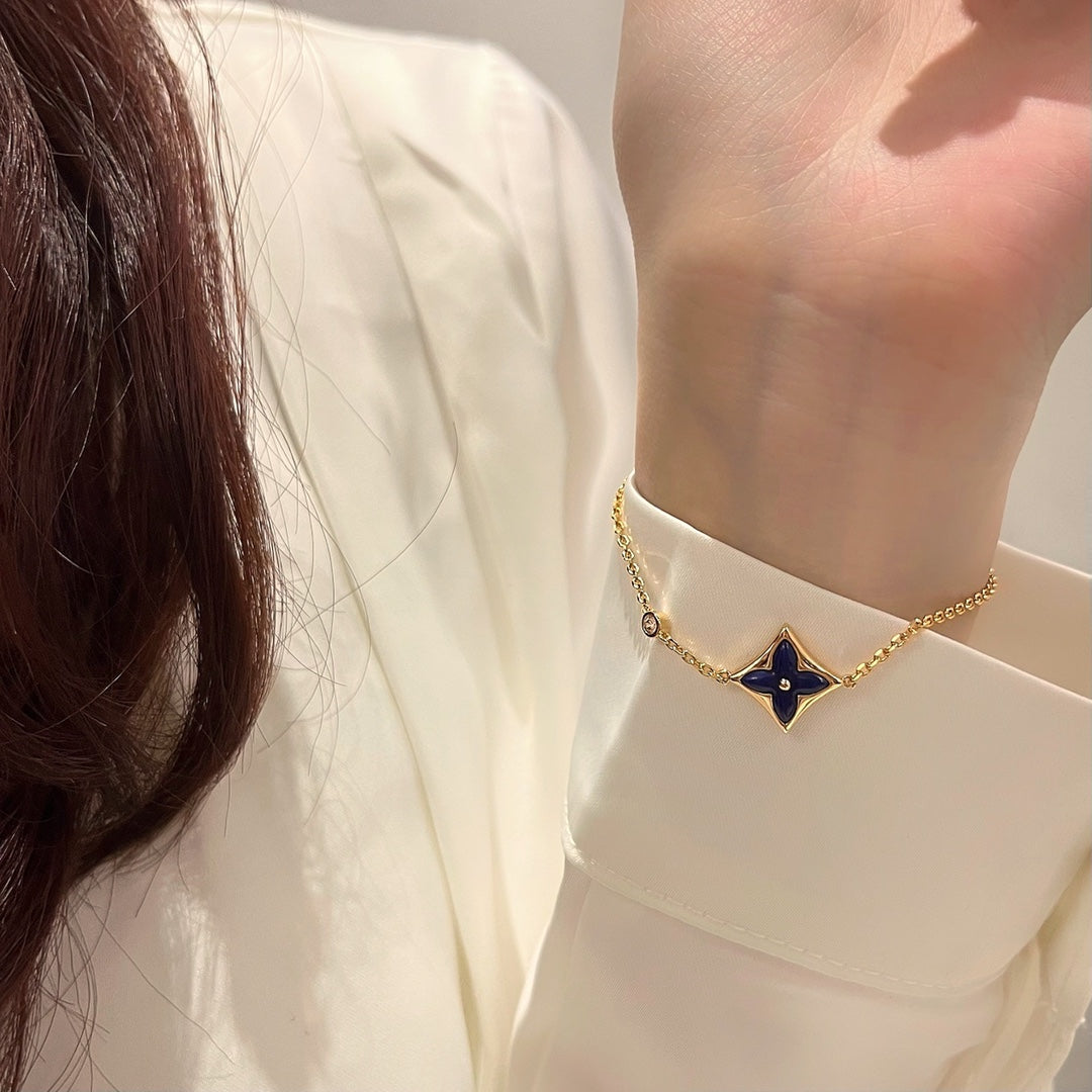 [Everoly JW]COLOR STAR ROSA GOLD DIAMANT ARMBAND