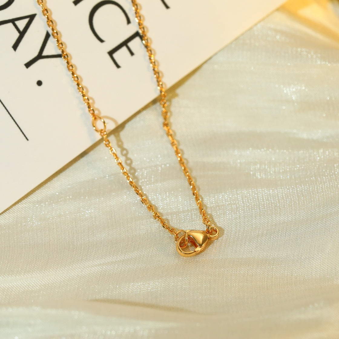 [Everoly JW]VOLT SILVER DIAMOND PEDANT NECKLACE