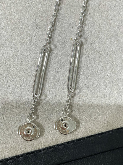 [Everoly JW]CHAINE CHAOS DIAMOND DROP EARRINGS