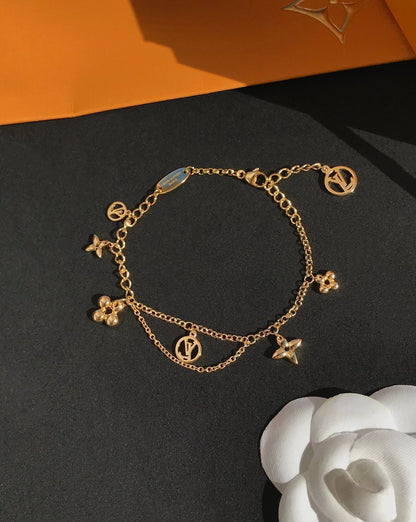 [Everoly JW]BLOOMING PINK GOLD MOP BRACELET
