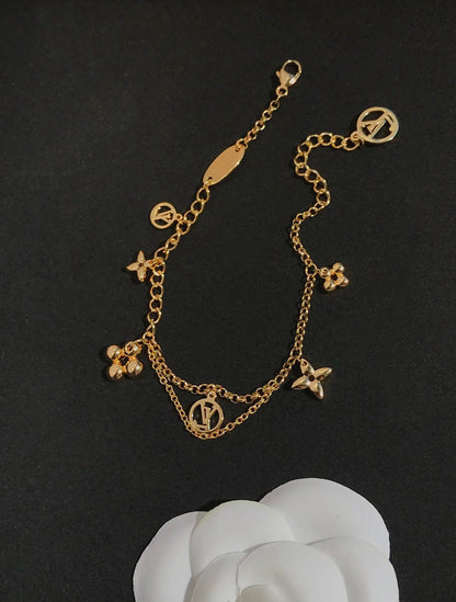 [Everoly JW]BLOOMING PINK GOLD MOP BRACELET