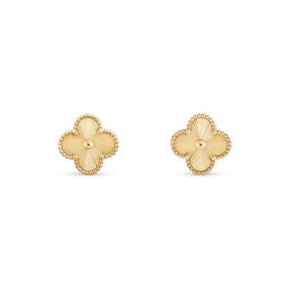 [Everoly JW]CLOVER MINI 9.5MM LASER EARRINGS