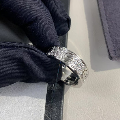 [Everoly JW] Liebesring 5,5 mm Diamanten gepflastert