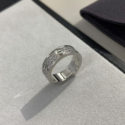 [Everoly JW] Liebesring 5,5 mm Diamanten gepflastert