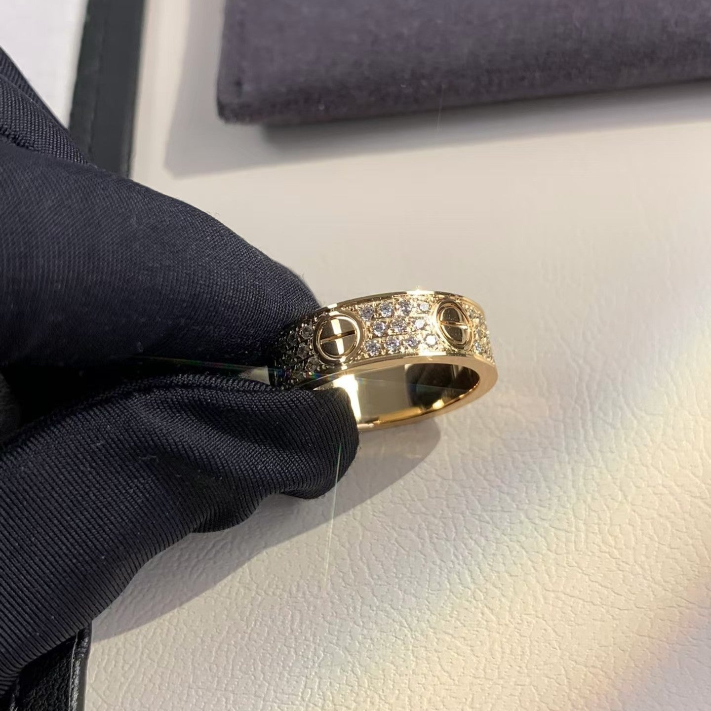 [Everoly JW] Liebesring 5,5 mm Diamanten gepflastert