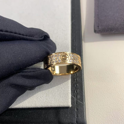 [Everoly JW] Liebesring 5,5 mm Diamanten gepflastert
