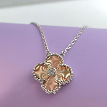 [Everoly JW]CLOVER 15MM DIAMANT-LASER-HALSKETTE - WEIHNACHTEN 2024 SONDEREDITION
