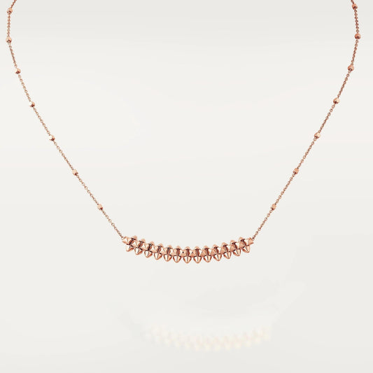 [Everoly JW]CLASH PINK GOLD NECKLACE