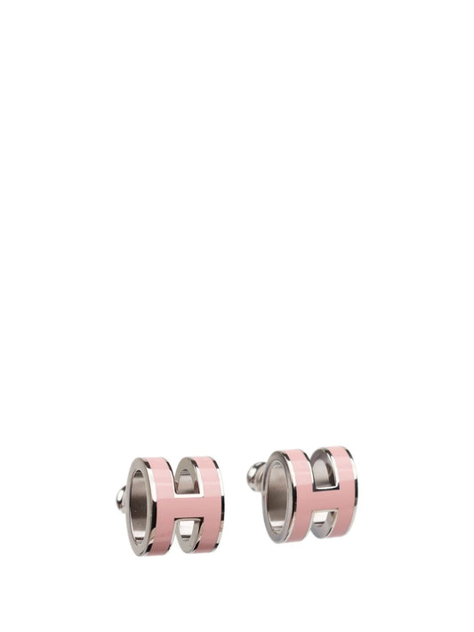 [Everoly JW]MINI POP H SILVER EARRINGS PINK