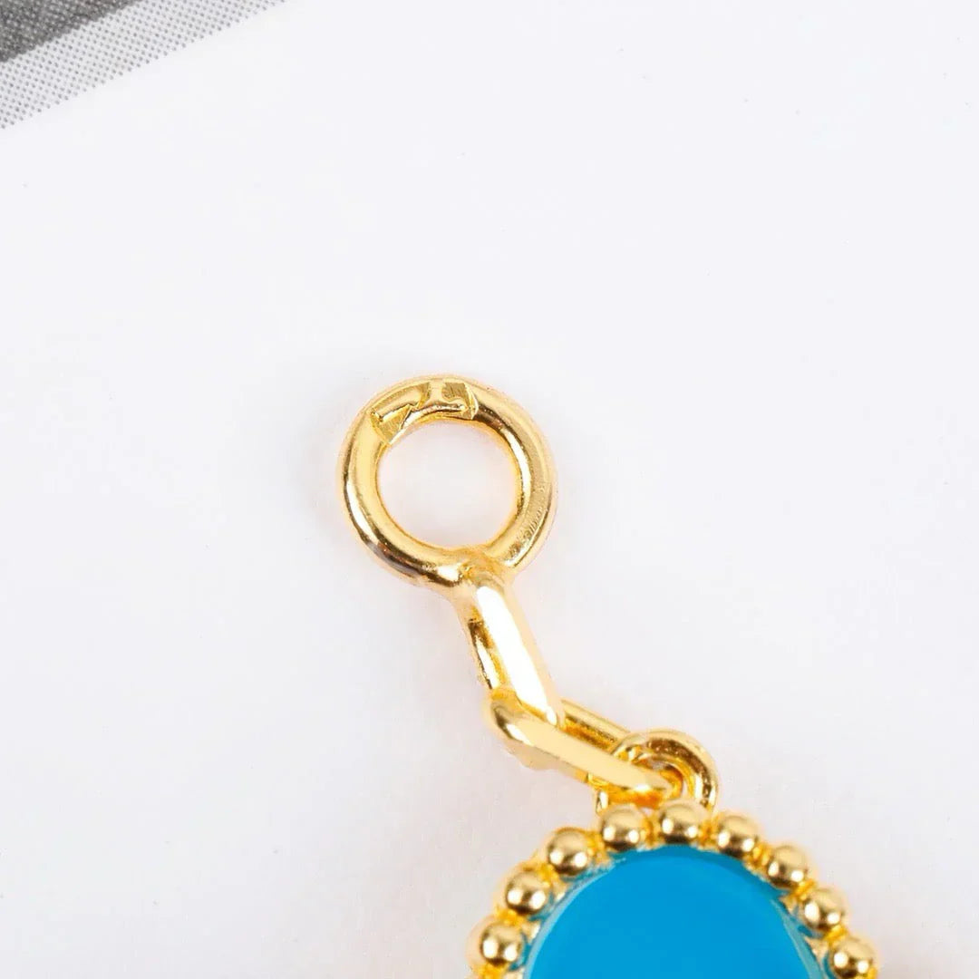 [Everoly JW]  CLOVER 5 MOTIF TURQUOISE BRACELET COLLECTION