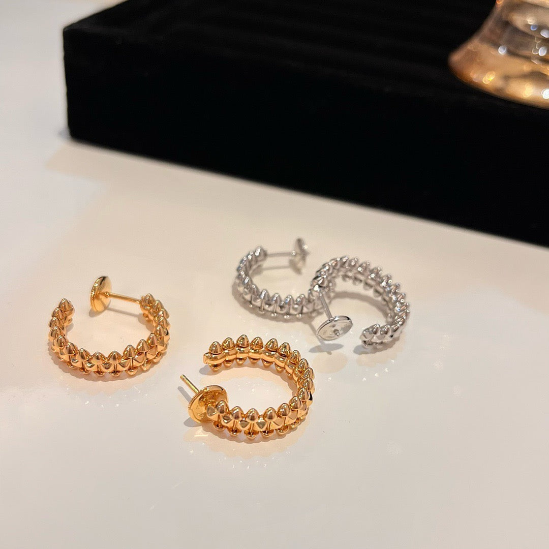 [Everoly JW]CLASH SMALL HOOP EARRINGS