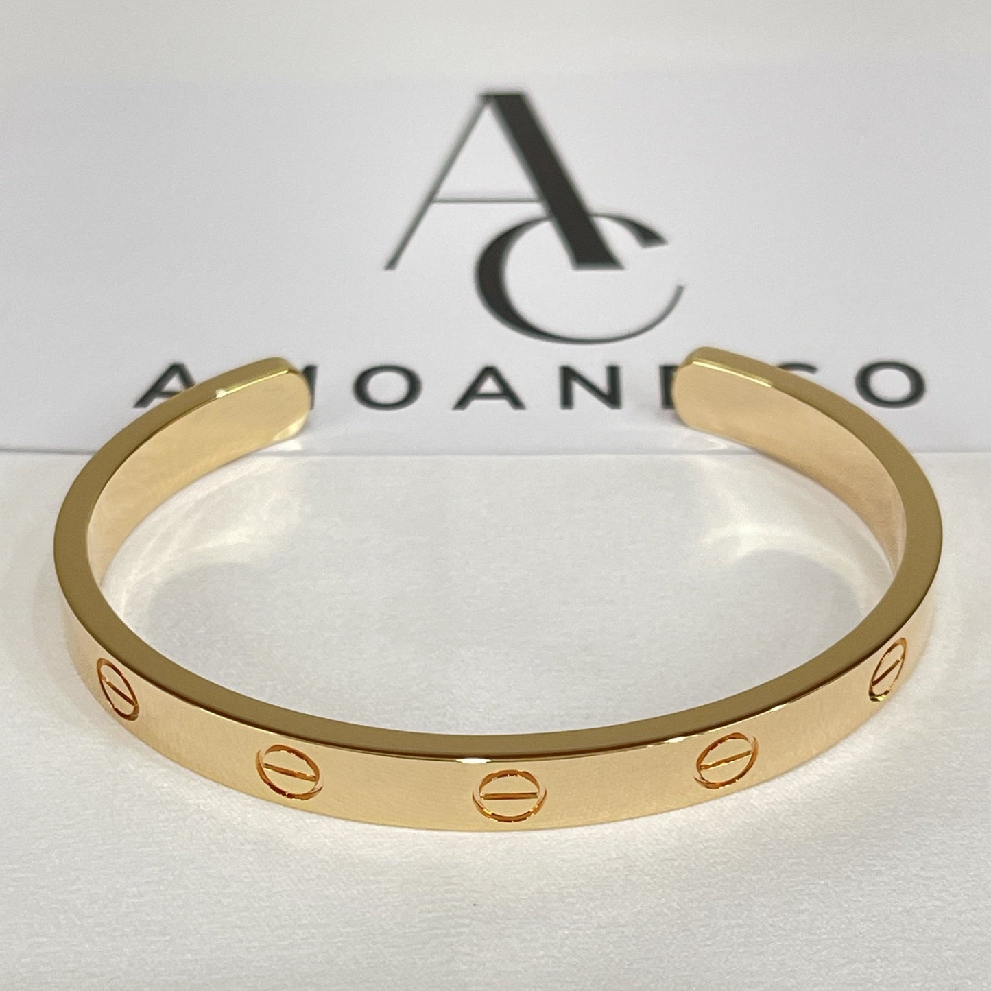 [Everoly JW]LOVE BRACELET 6.1MM OPEN CUFF