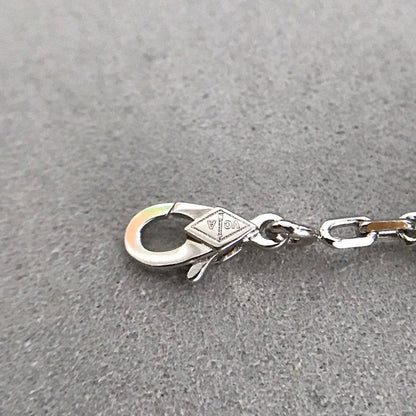 [Violet JW]CLOVER 5 MOTIF ONYXS DIAMOND BRACELET SILVER