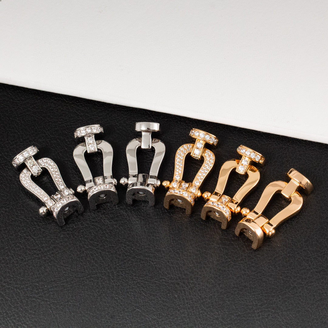 [Everoly JW]FORCE GROSSES HUFEISEN-HALBDIAMANTARMBAND ROSÉGOLD