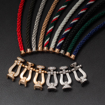 [Everoly JW]FORCE GROSSES HUFEISEN-HALBDIAMANTARMBAND ROSÉGOLD