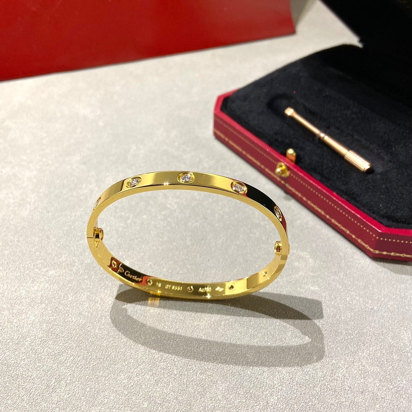 [Everoly JW]LOVE BRACELET 6.1MM 10 DIAMONDS