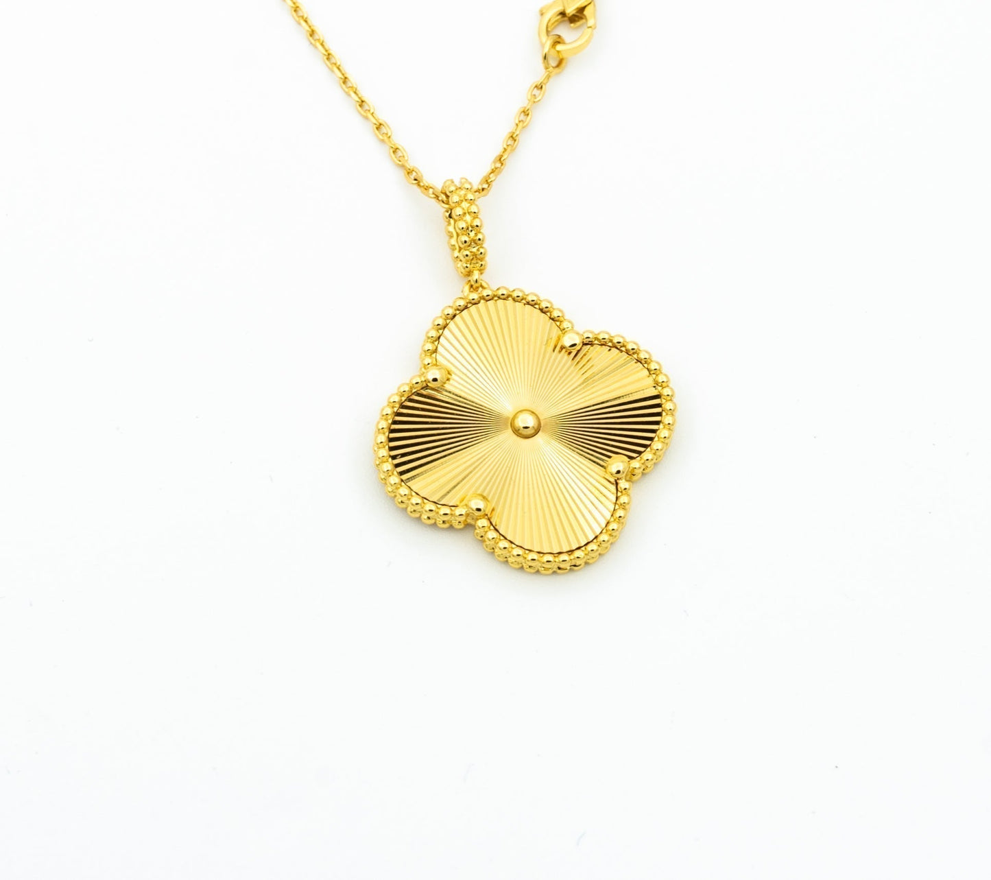 [Everoly JW]CLOVER 25MM PEDANT NECKLACE GOLD