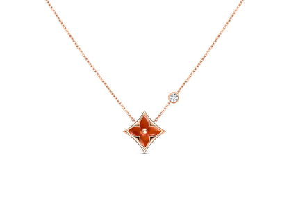 [Everoly JW]Sternkette Roségold 1 Diamant