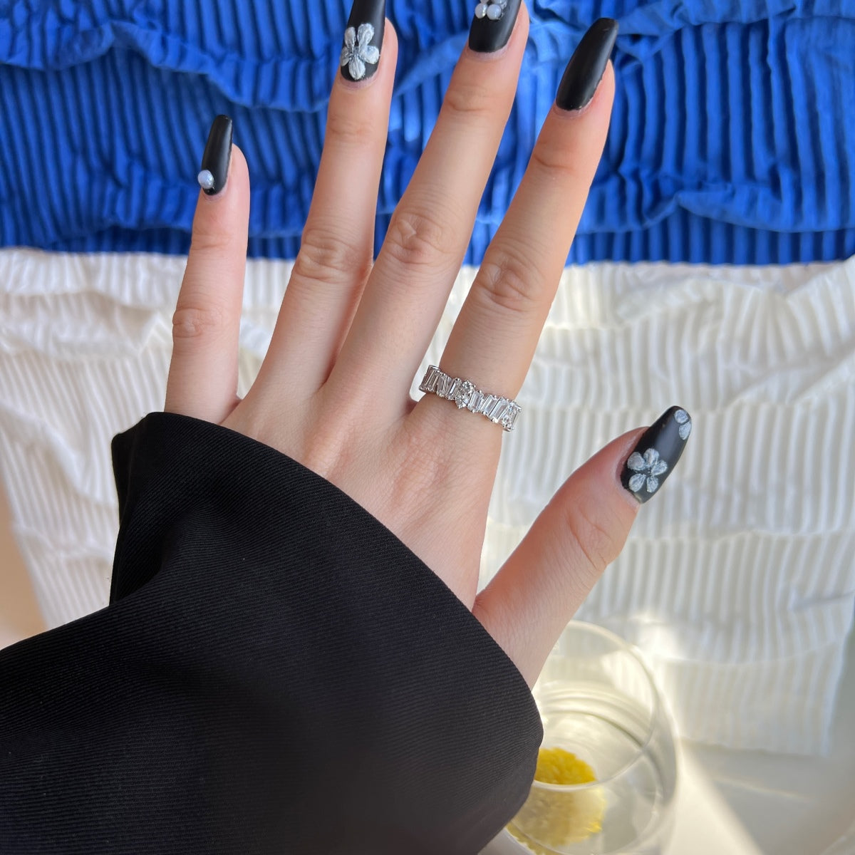 [Violet JW]Delicate Multi Shape Tennis Ring