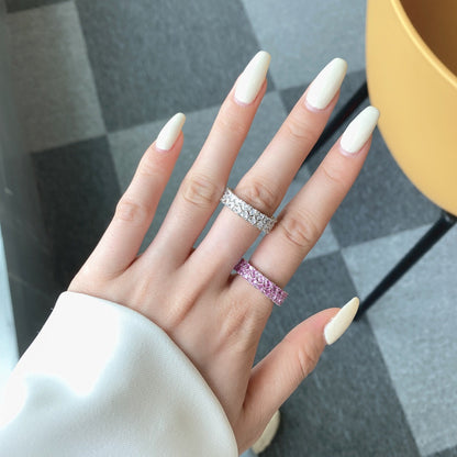 [Violet JW]Sparkling Full Heart Ring