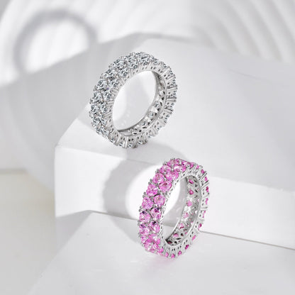 [Violet JW]Sparkling Full Heart Ring