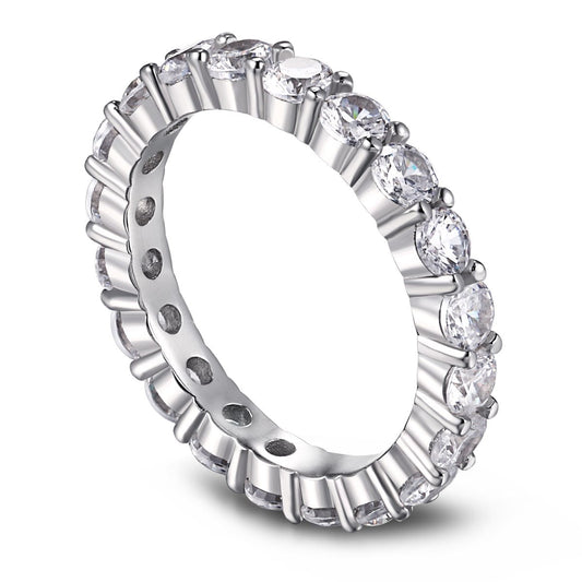 [Violet JW]Sparkling Round Cut Tennis Ring