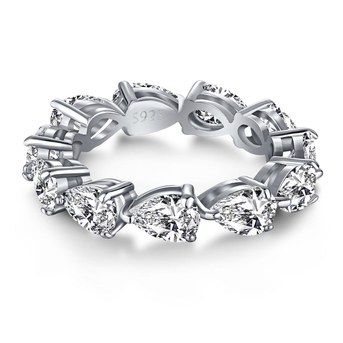 [Violet JW]Exquisite Pear Cut Tennis Ring