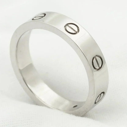 [Everoly JW]Liebesring 4mm 1 Diamant Silber