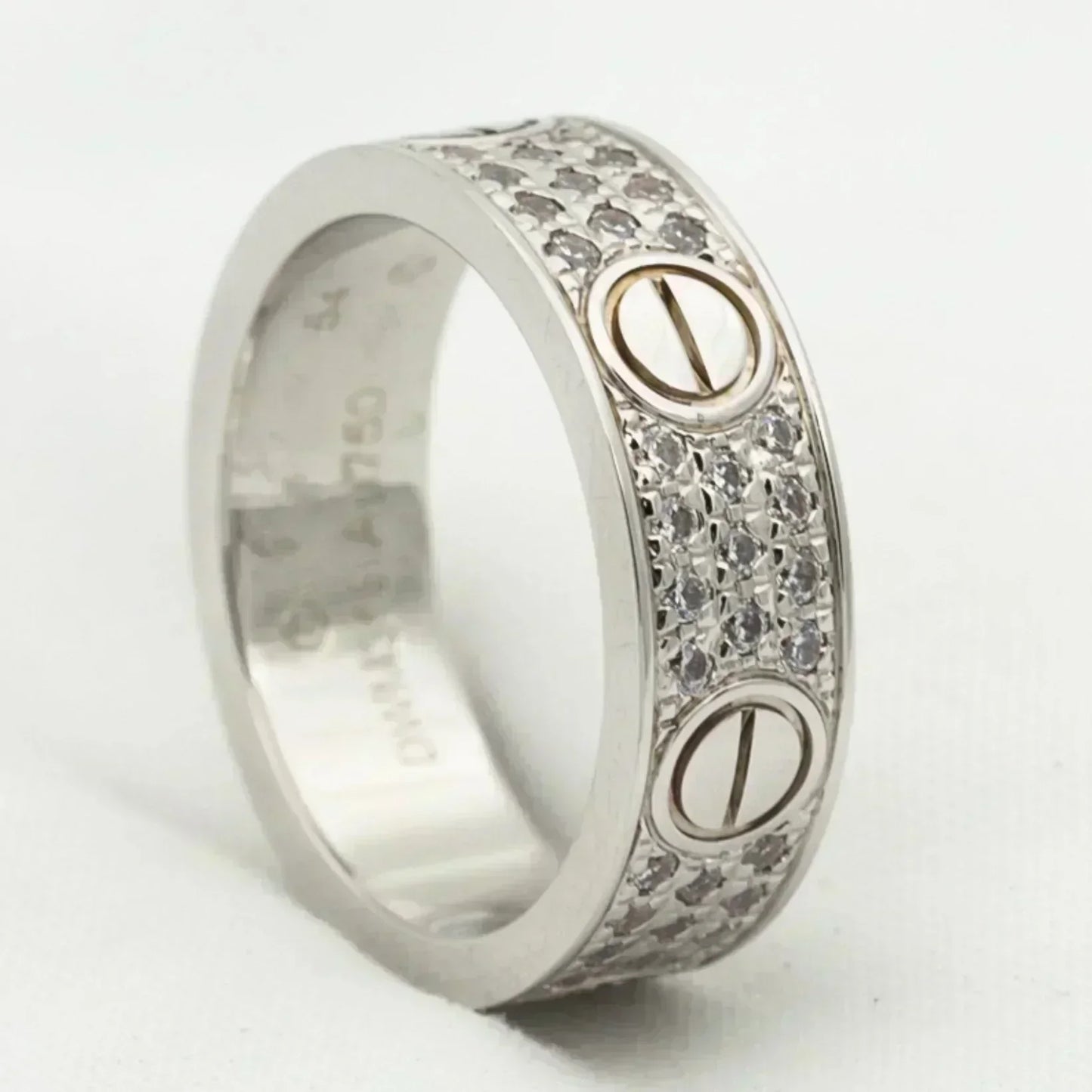 [Everoly JW] Liebesring 5,5 mm Diamanten gepflastert
