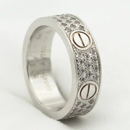 [Everoly JW] Liebesring 5,5 mm Diamanten gepflastert