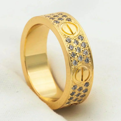[Everoly JW] Liebesring 5,5 mm Diamanten gepflastert
