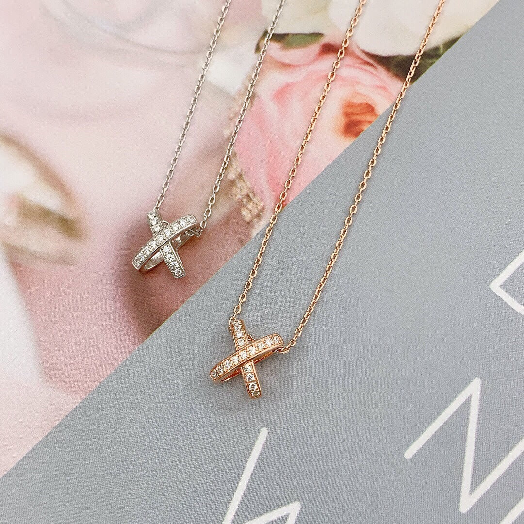 [Everoly JW]JEUX DE DIAMOND NECKLACE