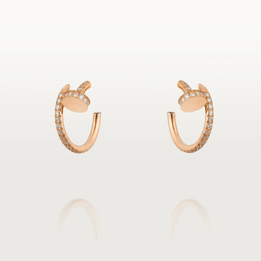 [Everoly JW]JUSTE EARRINGS 12.75MM PINK GOLD DIAMOND