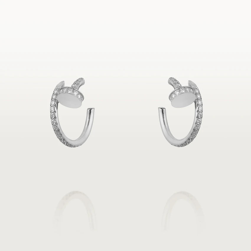 [Everoly JW]JUSTE EARRINGS 12.75MM SILVER DIAMOND