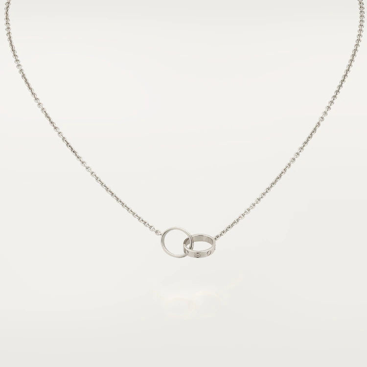 [Everoly JW] LIEBESHALSKETTE ROSA GOLD UND SILBER 