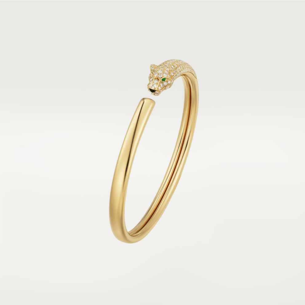 [Everoly JW] PANTHERE GOLD DIAMANT OFFENES ARMBAND