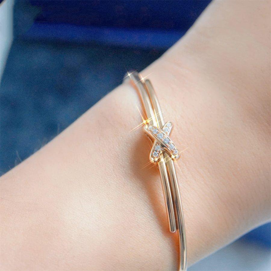 [Everoly JW]JEUX DE BRACELET PINK GOLD DIAMONDS