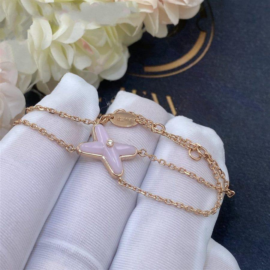 [Everoly JW]JEUX BRACELET PINK MOP PINK GOLD 1 DIAMOND